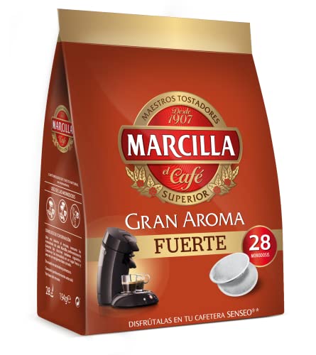 Marcilla Café Cápsulas Fuerte - Sistema Senseo 28 Monodosis