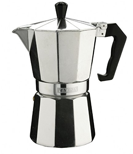 Pinti Inox Monix - Vitro express - Cafetera (Plata, Estufa, De café molido, Café expreso, Café expreso)