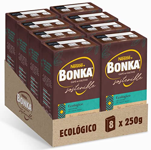 Bonka Café Molido Ecológico 250 g - 8 paquetes