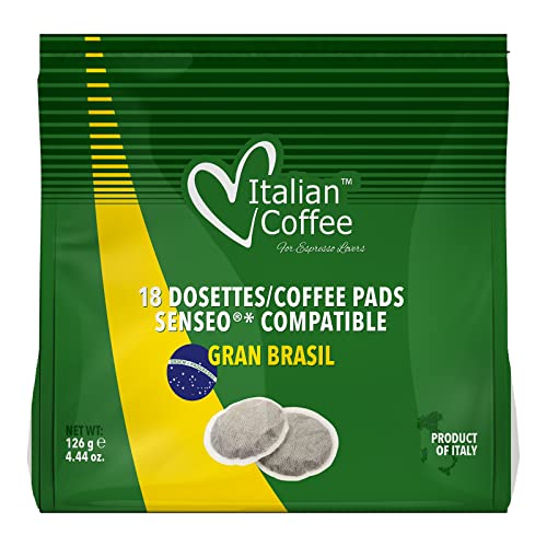 Senseo Capsulas Compatibles 180 ud (10 x18 Monodosis) Café 100% Arabica Brasil