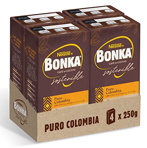 Bonka Café Molido Puro Colombia 250 g - 4 paquetes