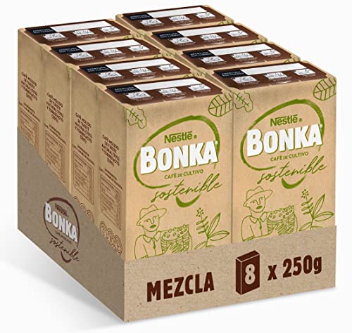Bonka Café Molido Mezcla 70/30 250 g - 8 paquetes