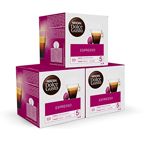 NESCAFÉ Dolce Gusto Espresso - x3 pack de 16 cápsulas - Total: 48 cápsulas