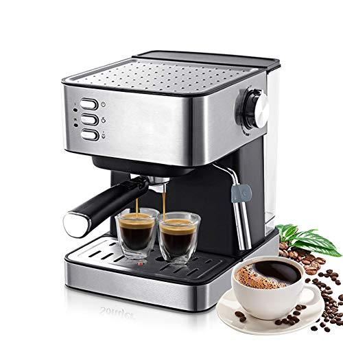 Multifunción Máquina café espresso con bomba tradicional cafetera espresso 15 barras con varita leche espumosa control un solo toque máquina café con tanque agua extraíble 1,6 l para capuchino latt